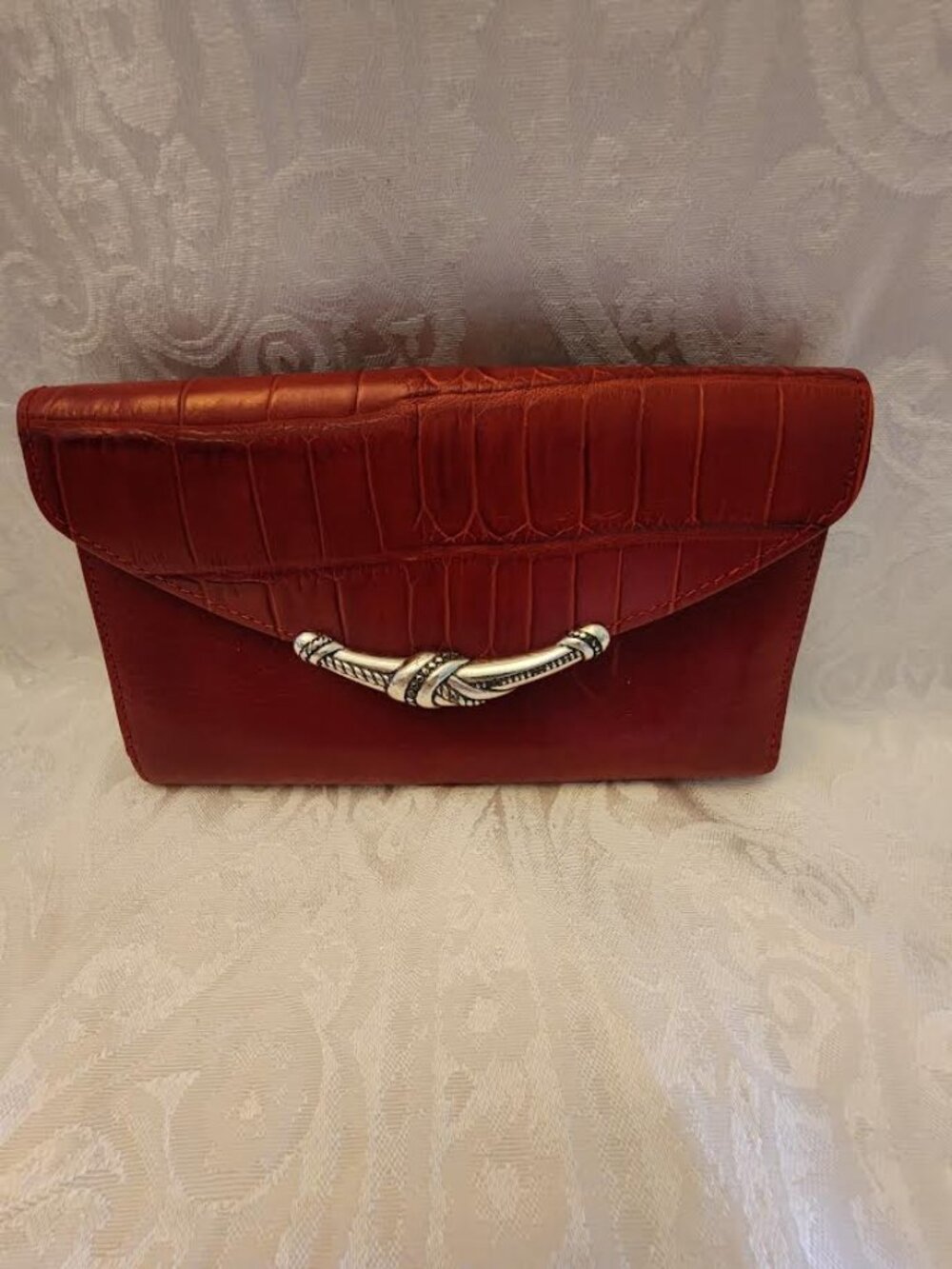 BRIGHTON RED LEATHER NEW WALLET
